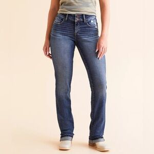 BKE Payton Straight Jeans 25x32 – Mid Rise Distressed | NWOT